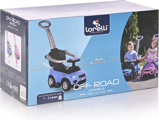 Lorelli Off Road Handle Car Ride On with Parental Handle for 12+ Months Blue