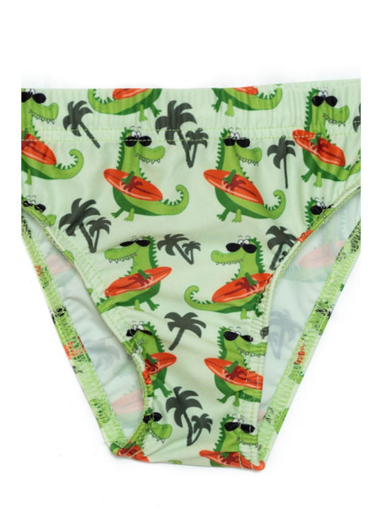 Tortue Kids Swimwear Swim Briefs Green