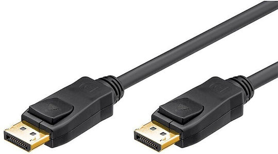 Powertech Cable DisplayPort male - DisplayPort male 1.5m Μαύρο (CAB-DP050)