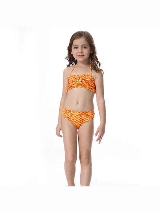 Mermaid swimsuit 3 pieces - Orange