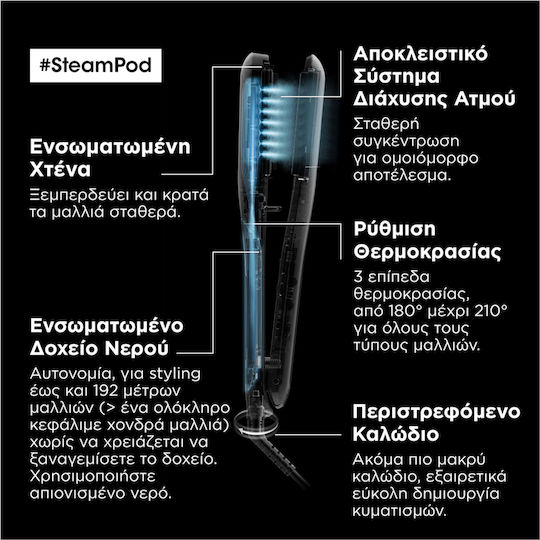 L'Oréal Professionnel SteamPod 3.0 Hair Straightener with Steam