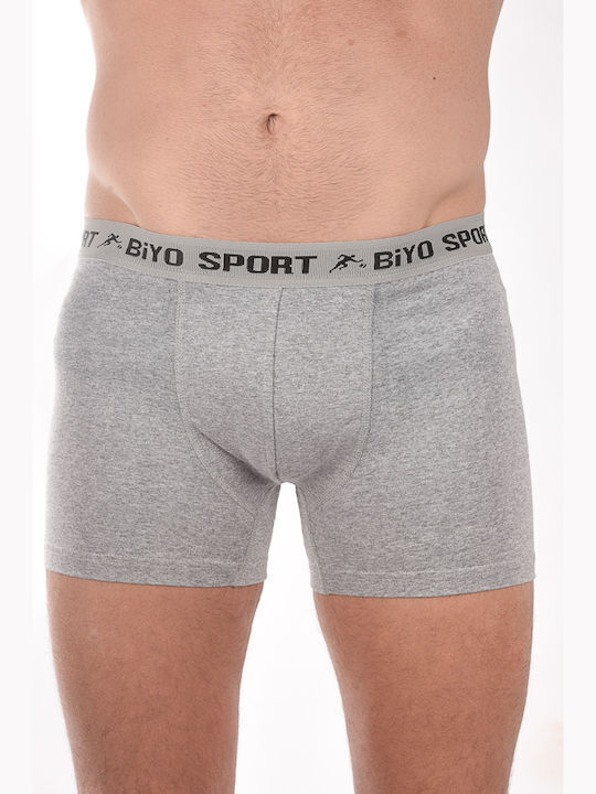 Sport PBS Ανδρικά Μποξεράκια Γκρι 6Pack