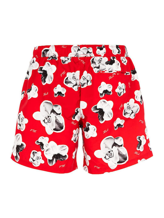 Men's Swimwear Shorts Red Floral