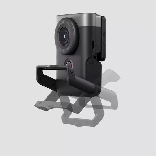 Canon Βιντεοκάμερα Powershot V10 Advanced Vlogging Kit Silber @ 30fps Αισθητήρας CMOS με Οθόνη Αφής 2" και HDMI / WiFi