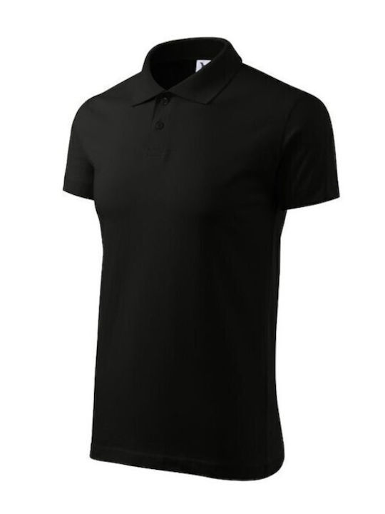 Adler Ανδρικό Διαφημιστικό T-shirt Κοντομάνικο σε Μαύρο Χρώμα