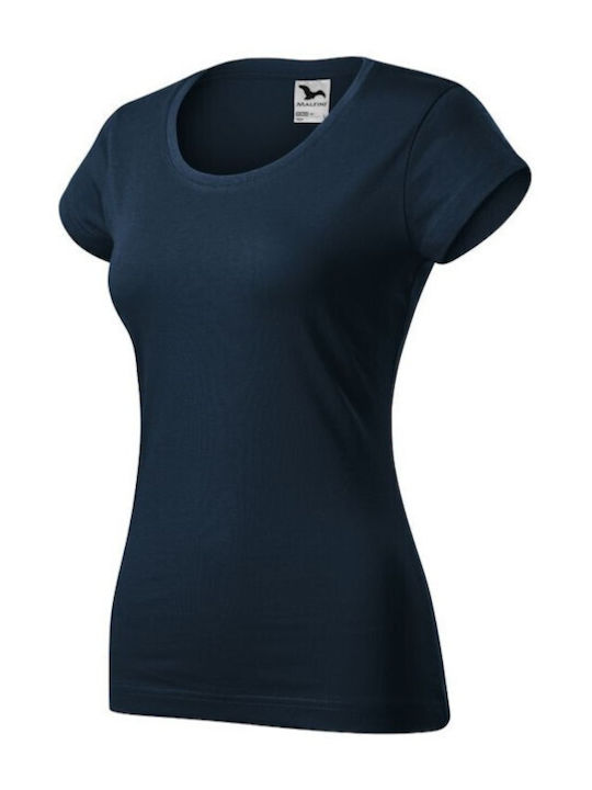 Malfini Women's Short Sleeve Promotional Blouse Navy Blue