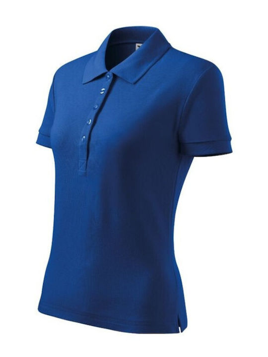 Malfini Women's Short Sleeve Promotional Blouse Blue