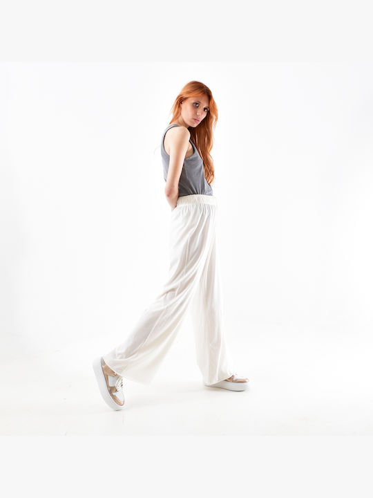 NOAH WIDE LEG PANTS - PAGE WHT