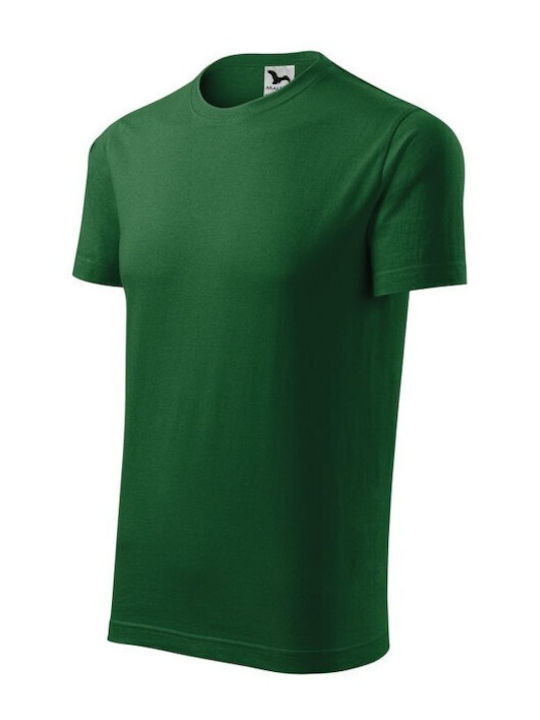 Malfini Bărbătesc Tricou Promotional Mânecă Scurtă în Verde Culore