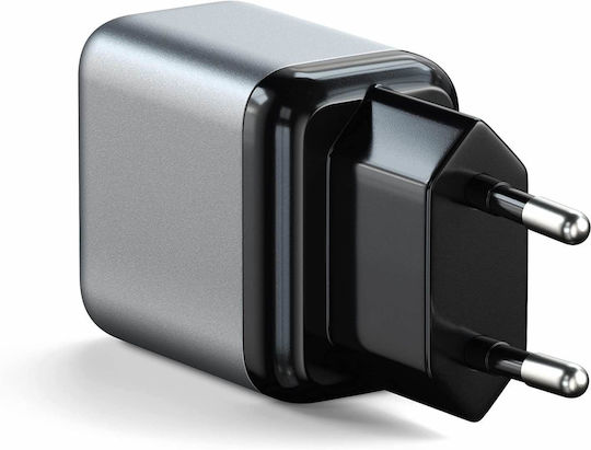 Satechi Φορτιστής Χωρίς Καλώδιο με Θύρα USB-C 20W Power Delivery Γκρι (ST-UC20WCM)