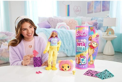 Barbie Κούκλα Cutie Reveal Λιονταράκι για 3+ Ετών