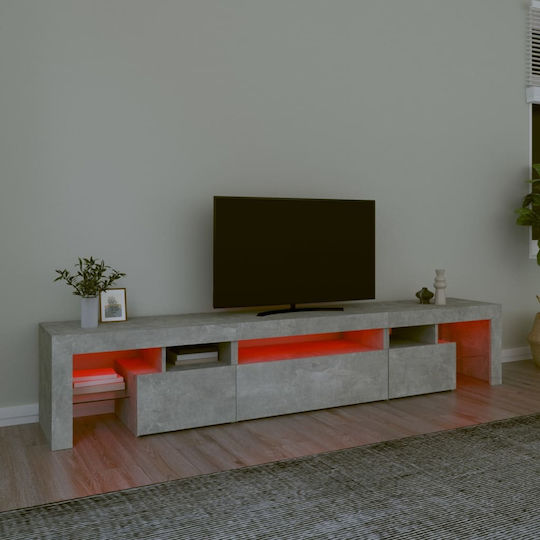 TV-Ständer mit LED-Beleuchtung Graue M215xP36.5xH40cm