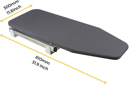 Emuca Emuca Zusammenklappbares Bügelbrett für Dampfbügeleisen 81x30cm