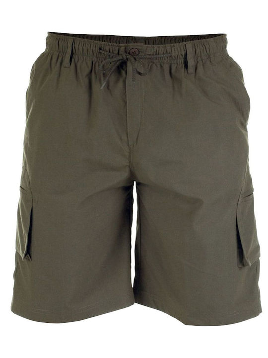 DUKE Men's khaki cargo shorts (up to 7XL) KS20462A NICK D555 Khaki