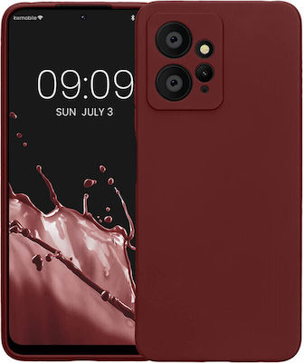 KWmobile Umschlag Rückseite Silikon Burgundisch (Redmi Note 12 4G) 61181.187