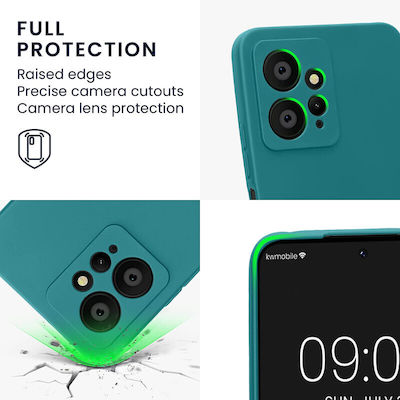 KWmobile Silicone Back Cover Matte Petrol Blue (Redmi Note 12 4G)