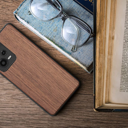 KWmobile Back Cover Wooden Dark Brown (Redmi Note 12 Pro / Poco X5 Pro)