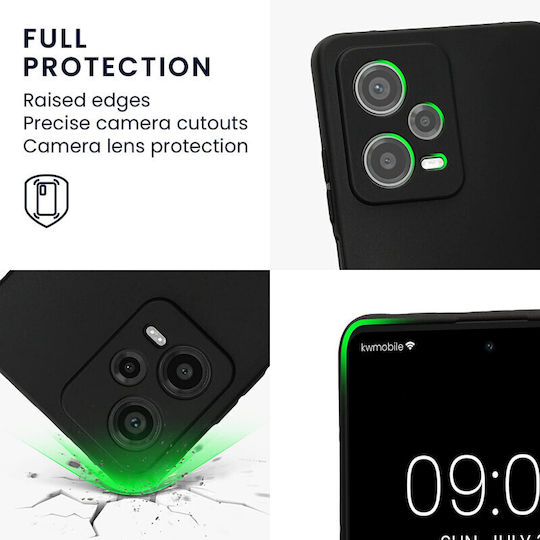 KWmobile Back Cover Σιλικόνης Matte Black (Redmi Note 12 Pro / Poco X5 Pro)