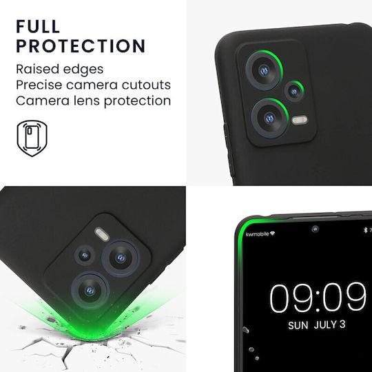 KWmobile Back Cover Σιλικόνης 1.3mm Matte Black (Redmi Note 12 5G / Poco X5 5G)