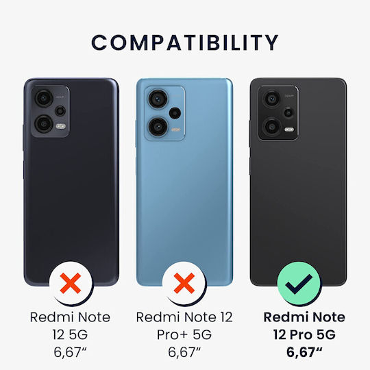 KWmobile Back Cover Silicon Matte Petrol (Redmi Note 12 Pro / Poco X5 Pro)