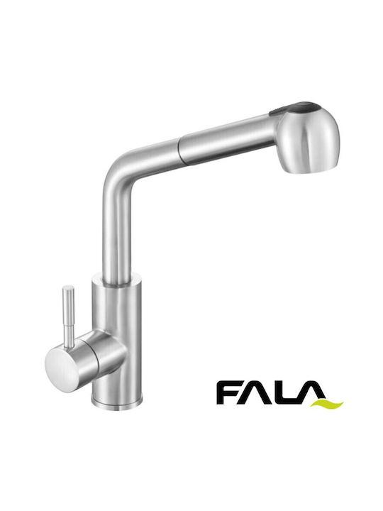 Fala Μπαταρία Κουζίνας Πάγκου Ασημί Fala Μπαταρία Κουζίνας Πάγκου Ασημί