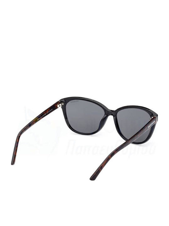 Skechers Women's Sunglasses with Black Plastic Frame and Black Polarized Lens SE6264 05D