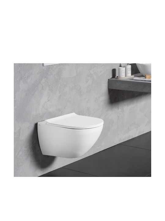 Bianco Ceramica Bakelite Soft Close Toilet Slim Seat White Remo 45cm Bianco Ceramica Bakelite Soft Close Toilet Slim Seat White Remo 45cm