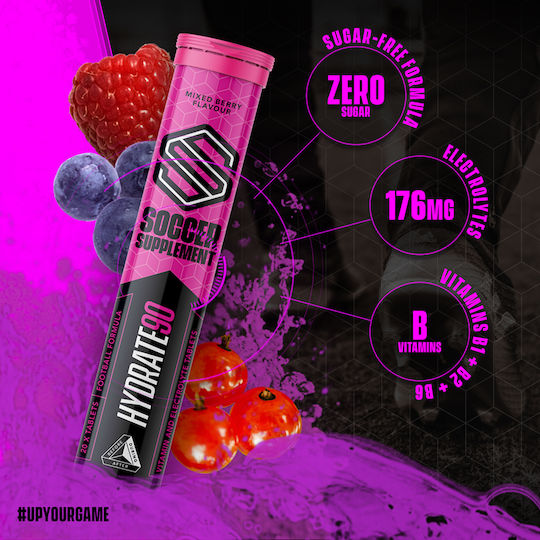 Soccer Supplement Hydrate 90 Mixed Berry 20 αναβράζοντα δισκία