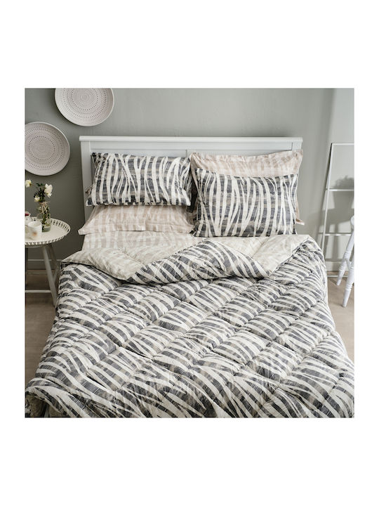 Charalambidis Textiles Duvet Cover Single 160x240 Safari Grey