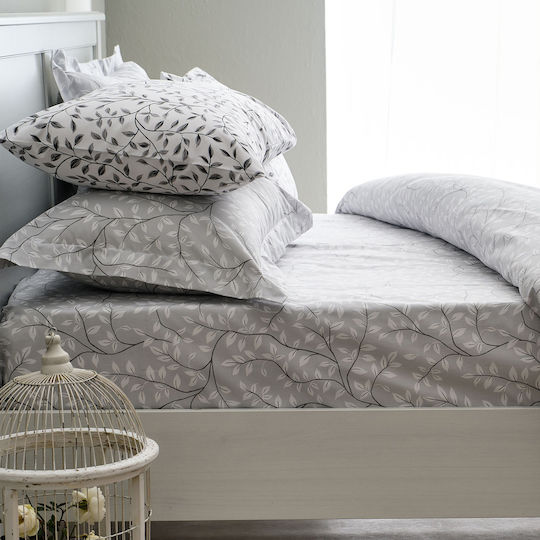 Charalambidis Textiles Двоен 200x240 Маслина Сив