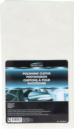 Protecton Synthetic Polishing Cloths for Car Body 38x34cm 4 Pieces