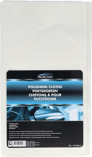 Protecton Synthetic Polishing Cloths for Car Body 38x34cm 10pcs
