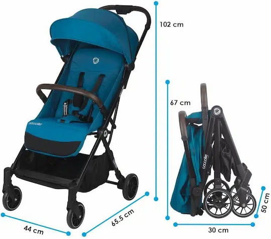 Coccolle Melia Baby Pushchair Suitable for Newborn Deep Turquoise