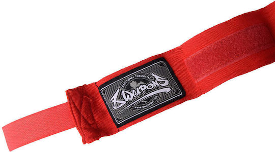 8 Weapons Martial Arts Hand Wrap 5m Red 8090018