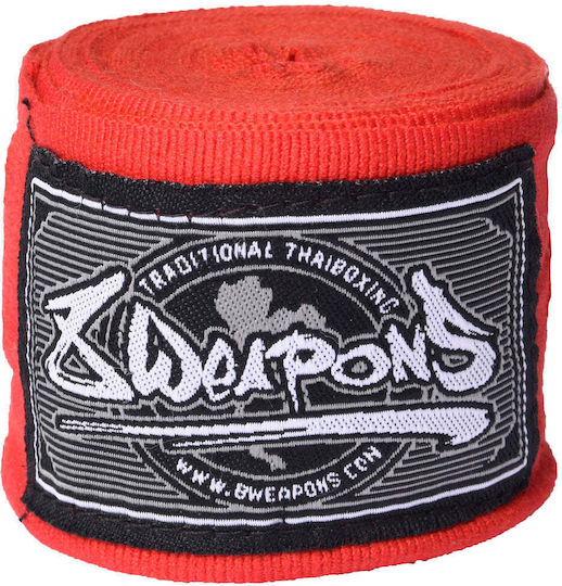 8 Weapons Martial Arts Hand Wrap 5m Red 8090018