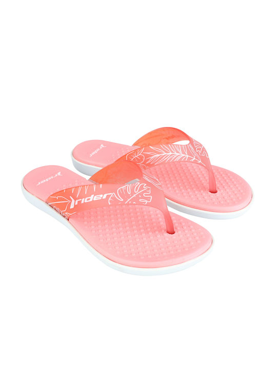 Rider Women's Flip Flops Orange 780-23050 PING/WHITE