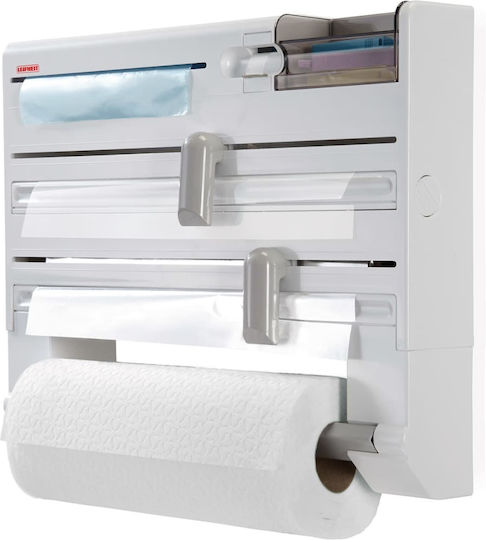 Leifheit Parat Paper Towel Holder Wall Mounted Plastic White 25723