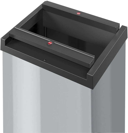 Hailo Hailo Big-Box Swing Mülleimer Metallisch Silber 52lt