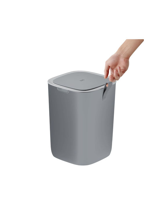 Eko Coș De Gunoi Morandi Plastic Cu Senzor Gri 12lt