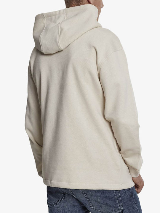 Urban Classics Herren Sweatshirt mit Kapuze und Taschen Beige