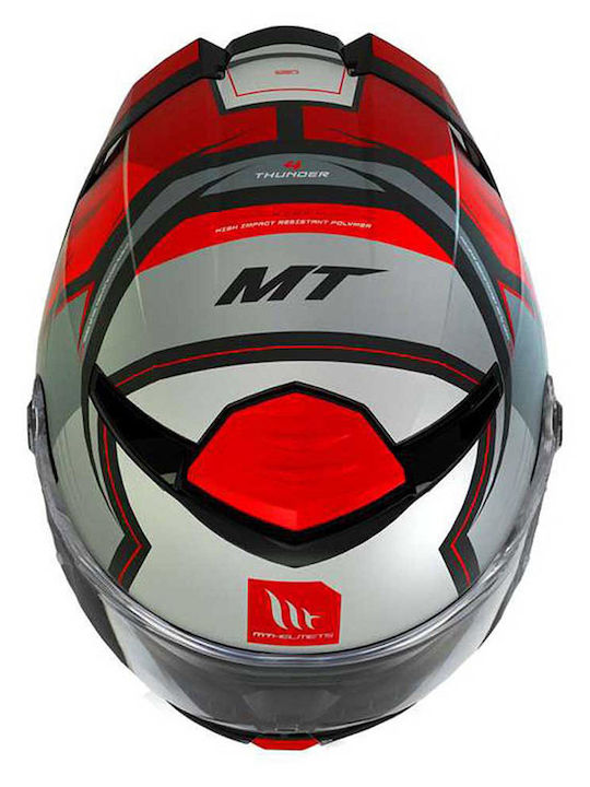 MT Thunder 4 SV Pental B5 Red Matt Pearl Motorcycle Helmet Full Face DOT / ECE 22.06 1500gr