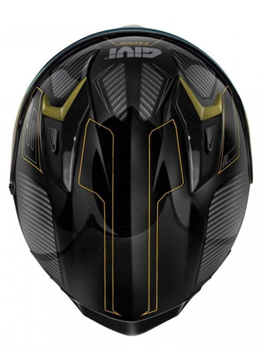Givi H50.9 Enigma Black/Titanium/Gold Motorcycle Helmet Full Face with Pinlock and Sunvisor