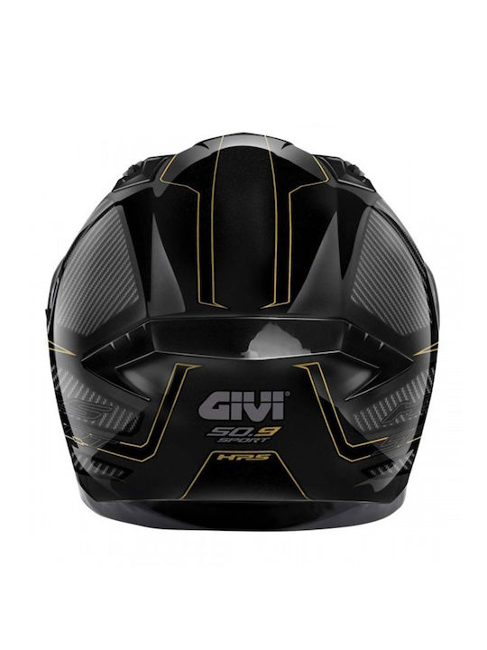 Givi H50.9 Enigma Black/Titanium/Gold Motorcycle Helmet Full Face with Pinlock and Sunvisor