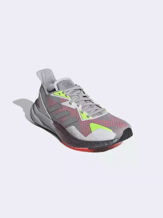 Adidas X9000L3 Damen Sportschuhe Laufen Grey Two / Signal Pink