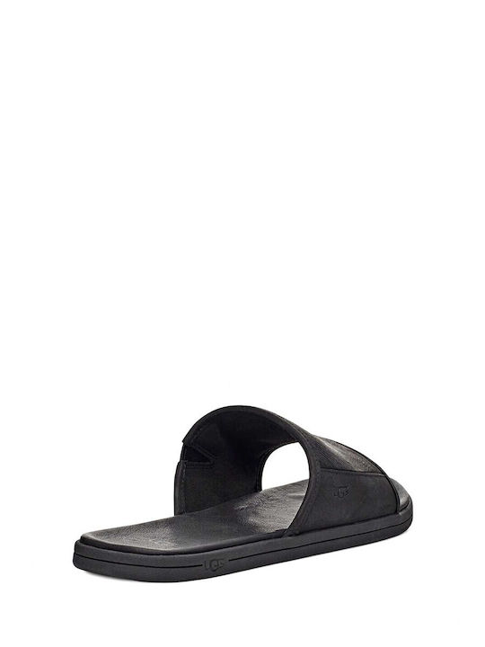 Seaside Leder Herrensandalen in Blau Farbe