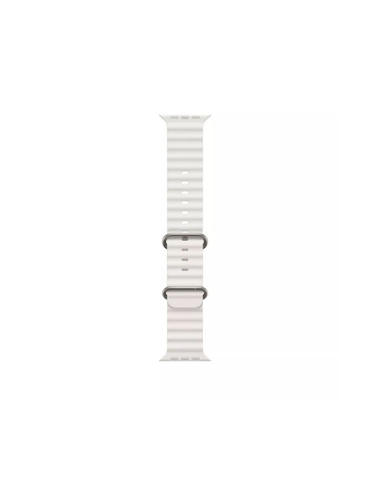 Techsuit Watchband W038 Armband Silikon Weiß (Apple Watch 38/40/41/42mm) KF2310808