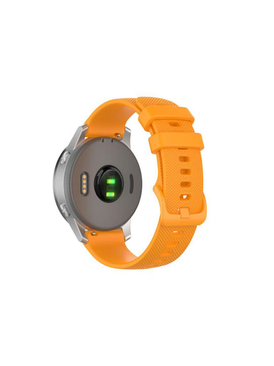 Techsuit Watchband W006 Λουράκι Σιλικόνης Πορτοκαλί (Samsung Galaxy Watch ActiveSamsung Galaxy Watch 4, Galaxy Watch Active 1 / 2 (40 mm / 44 mm), Huawei Watch GT / GT 2 / GT 3 (42 mm))