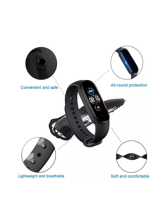 Techsuit Watchband W013 Armband Silikon mit Pin Grün (Mi Smart Band 5/Mi Smart Band 6) 5949419024953