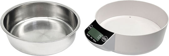 Ψηφιακή Ζυγαριά Κουζίνας με Κάδο έως 5kg Ασημί