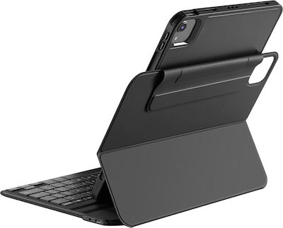 ESR Ascend Lite Klappdeckel Silikon mit Tastatur Englisch US Schwarz (iPad 2022 10,9 Zoll) 193417